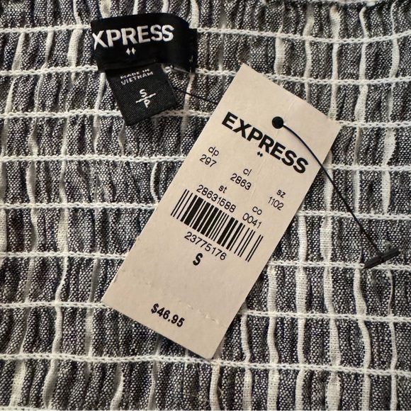 NWT‎ Express Matching Tank & Shorts/ Gray & White / XS/S - Picture 4 of 13